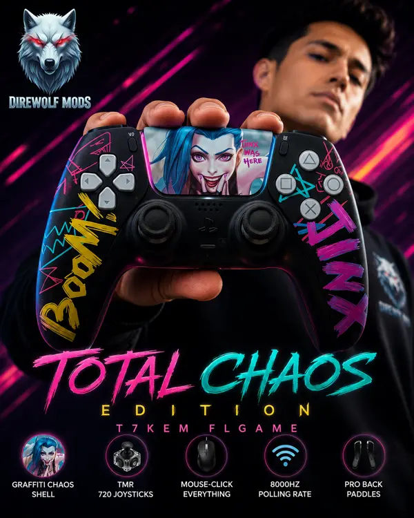 TOTAL CHAOS Custom PS5 Controller