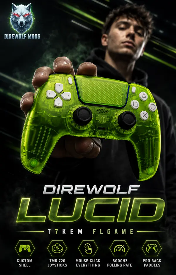 DIREWOLF LUCID Custom PS5 Controller